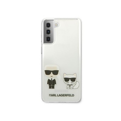 Husa Premium Originala Karl Lagerfeld Compatibila Cu Samsung Galaxy S21, Model Karl & Choupette, Transparenta